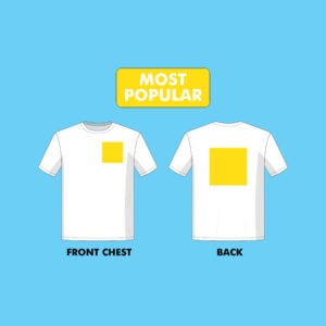 Left chest + Back  Promotional  (14.29% OFF)
